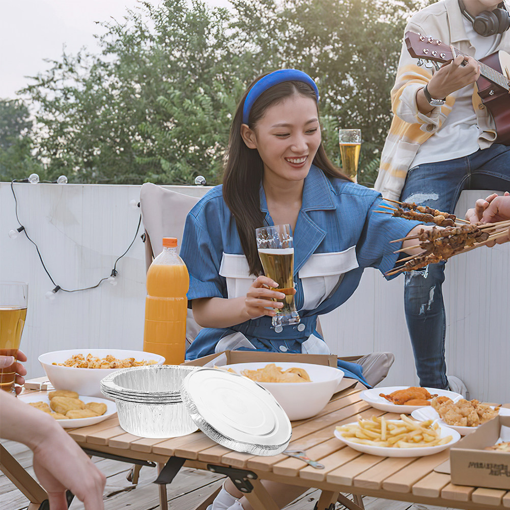 6 Pots jetables en aluminium r - Camping Cooking Pot With Lid avis et prix