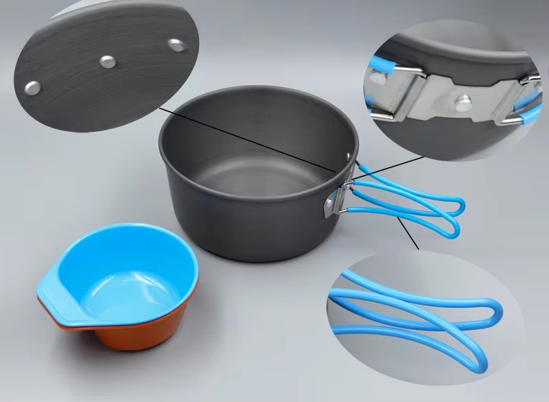 Ustensiles de cuisine de Campi - Camping Cooking Pots And Pans Set avis et prix