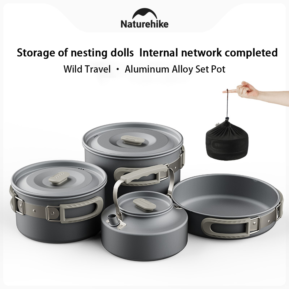 Natureifa-ensemble de casserol - Camping Cooking Pots And Pans Set avis et prix