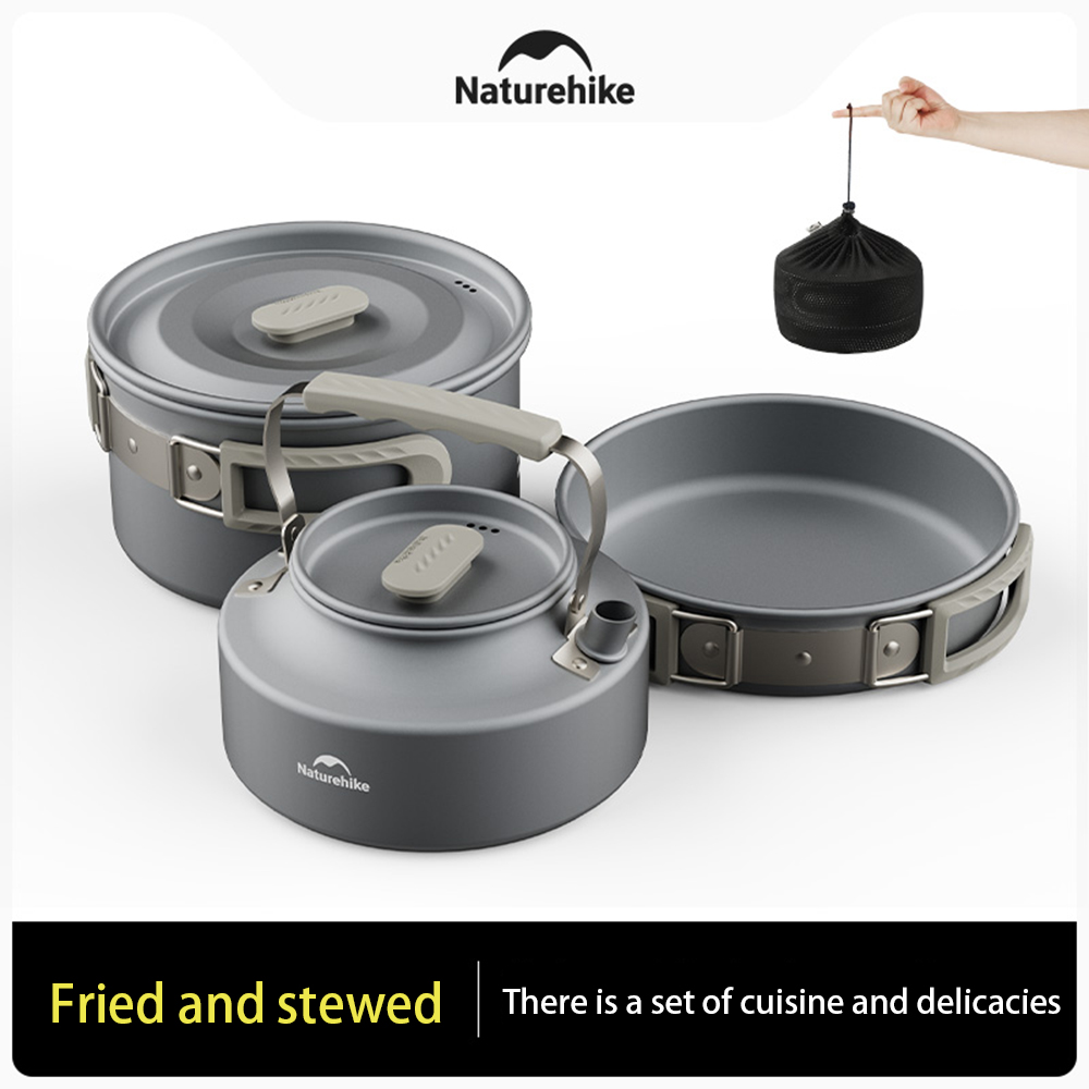 Natureifa-ensemble de casserol - Camping Cooking Pots And Pans Set avis et prix