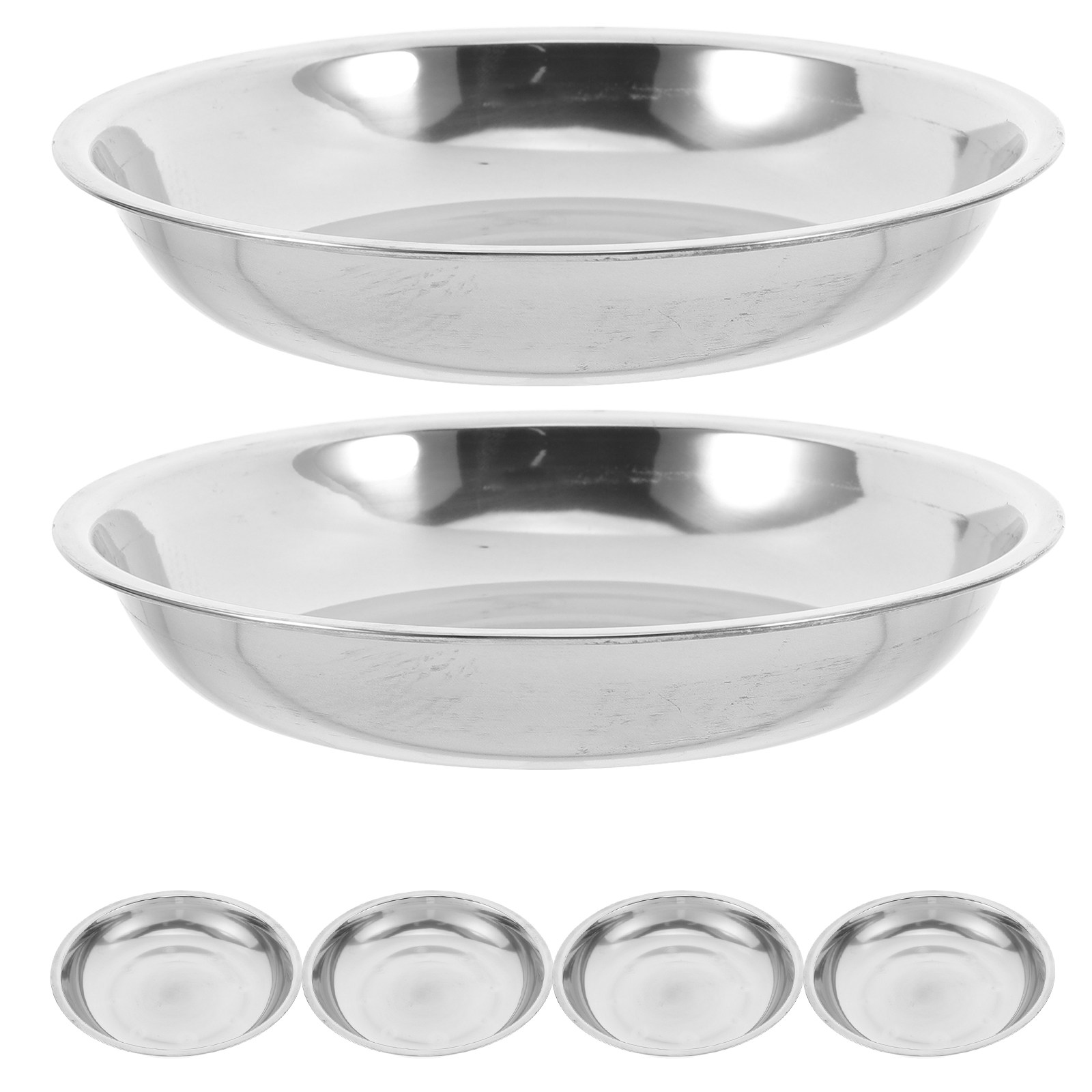 6 pièces de plateaux ronds en  - Camping Cooking Tray avis et prix