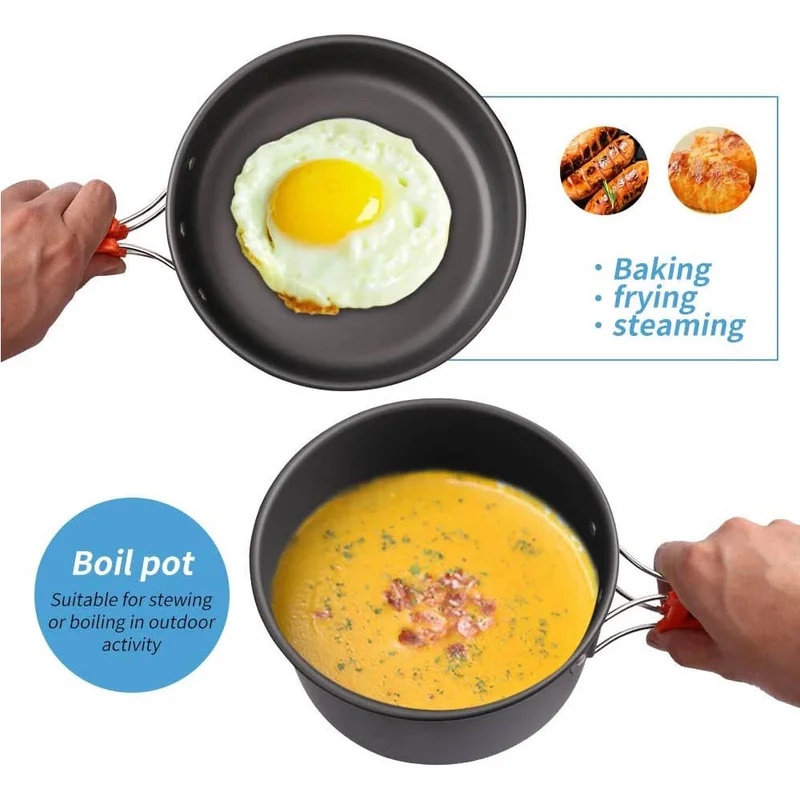 Ensemble de cuisine de camping - Camping Cooking Set Stainless Steel avis et prix